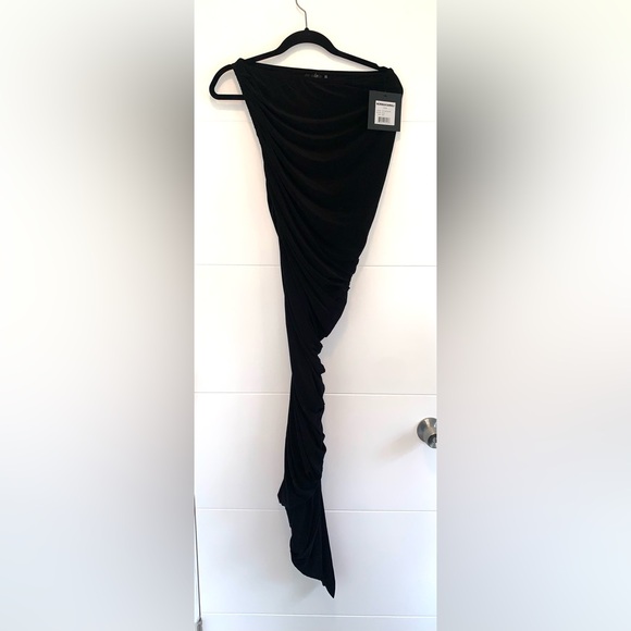 Norma Kamali Diana Rouched Gown Sex and City Large - Picture 2 of 6